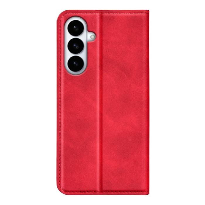 OEM - Plånboksfodral för Samsung Galaxy S26 Plus Konstläder - Röd