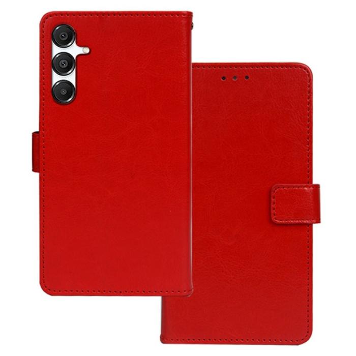 IDEWEI - IDEWEI Plånboksfodral för Samsung Galaxy S26 Plus Konstläder - Röd