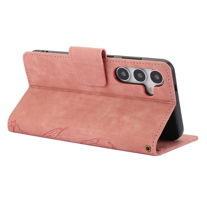 OEM - Plånboksfodral för Samsung Galaxy S26 Plus Konstläder - Rosa