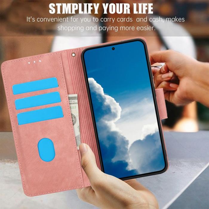 OEM - Plånboksfodral för Samsung Galaxy S26 Plus Konstläder - Rosa