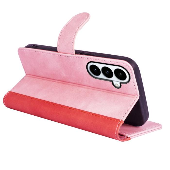 OEM - Plånboksfodral för Samsung Galaxy S26 Plus Konstläder - Rosa