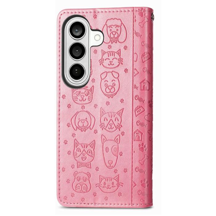 OEM - Plånboksfodral för Samsung Galaxy S26 Plus Konstläder - Rosa