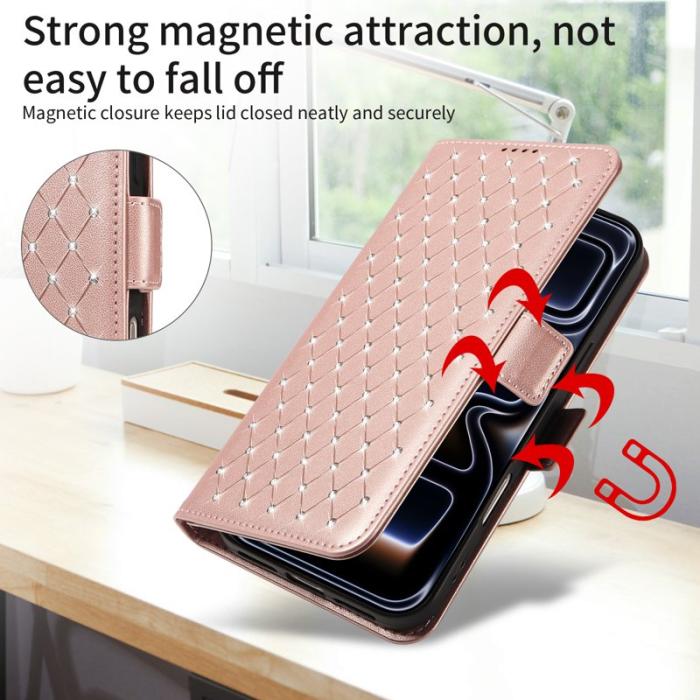 OEM - Plånboksfodral för Samsung Galaxy S26 Plus Konstläder - Roséguld