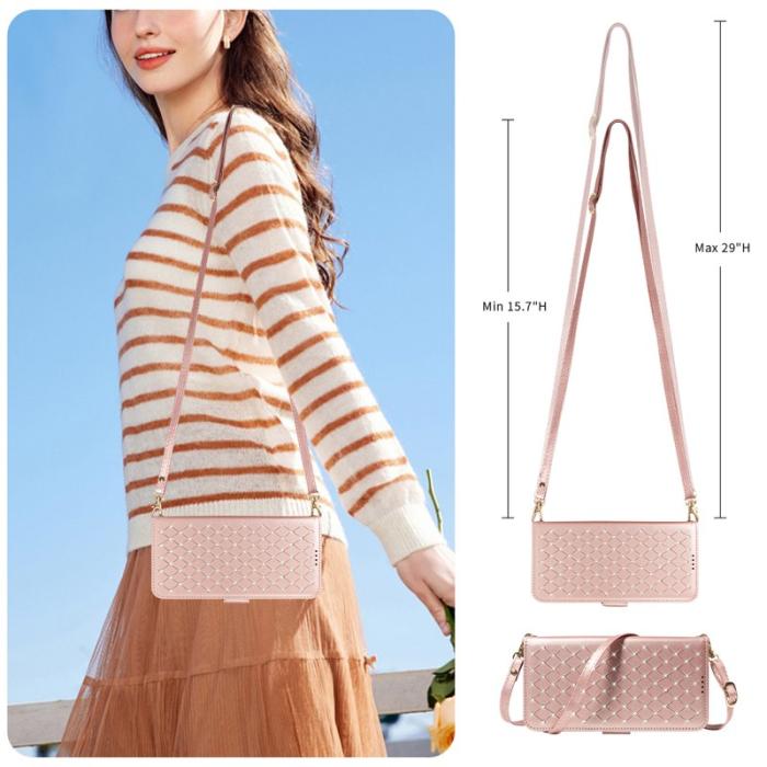 OEM - Plånboksfodral för Samsung Galaxy S26 Plus Konstläder - Roséguld