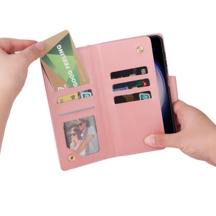 OEM - Plånboksfodral för Samsung Galaxy S26 Plus Konstläder - Roséguld