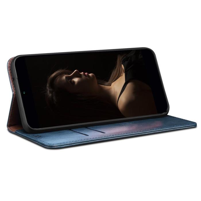 OEM - Plånboksfodral för Samsung Galaxy S26 Plus Konstläder Ställ - Blå