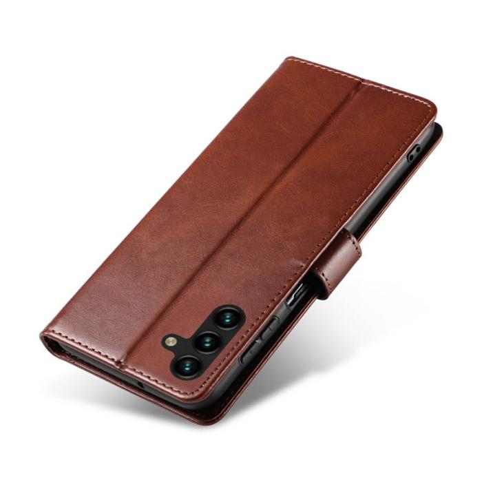 OEM - Mobilfodral för Samsung Galaxy S26 Plus Konstläder Ställ - Brun