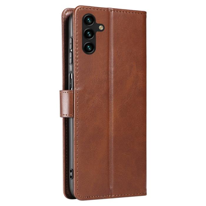 OEM - Mobilfodral för Samsung Galaxy S26 Plus Konstläder Ställ - Brun