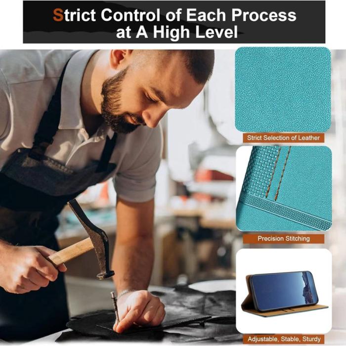 OEM - Mobilfodral för Samsung Galaxy S26 Plus Konstläder Ställ - Grön