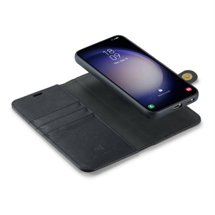 DG.MING - DG.Ming Plånboksfodral för Samsung Galaxy S26 Plus Äkta läder Ställ - Svart