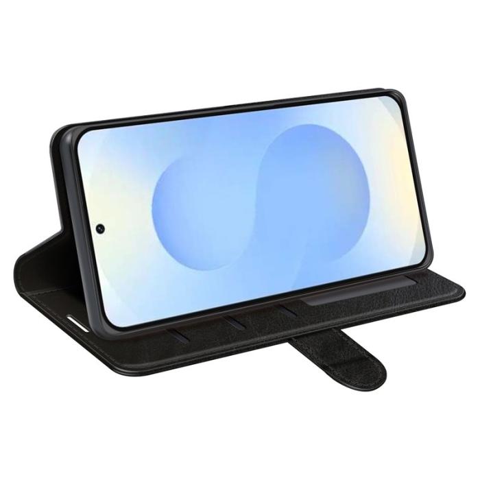 OEM - Mobilfodral för Samsung Galaxy S26 Plus Konstläder Ställ - Svart