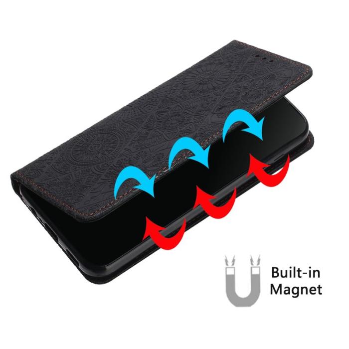 OEM - Plånboksfodral för Samsung Galaxy S26 Plus Konstläder Ställ - Svart