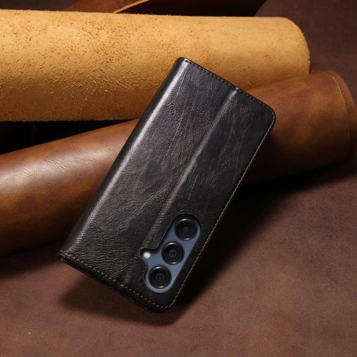 OEM - Plånboksfodral för Samsung Galaxy S26 Plus Konstläder Ställ - Svart