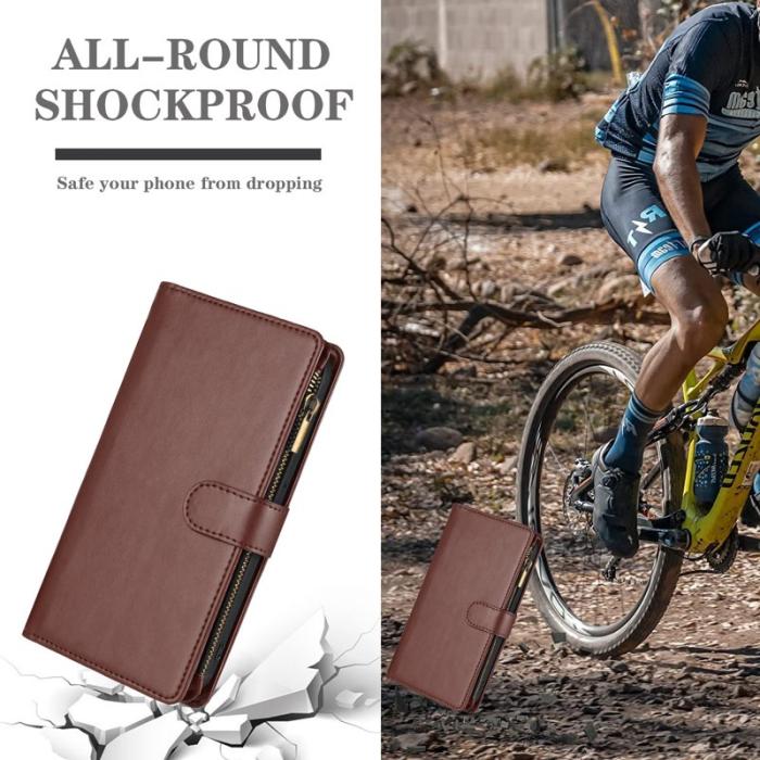 OEM - Plånboksfodral för Samsung Galaxy S26 Plus Konstläder Stativ - Brun