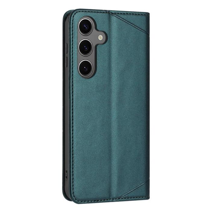 OEM - Plånboksfodral för Samsung Galaxy S26 Plus Konstläder Stativ - Grön