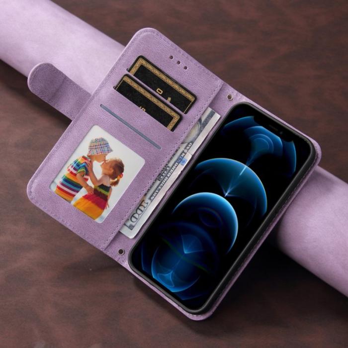 OEM - Plånboksfodral för Samsung Galaxy S26 Plus Konstläder Stativ - Lila