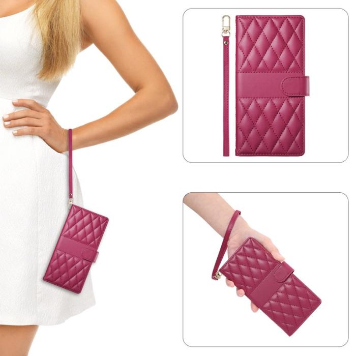 OEM - Plånboksfodral för Samsung Galaxy S26 Plus Konstläder Stativ - Röd