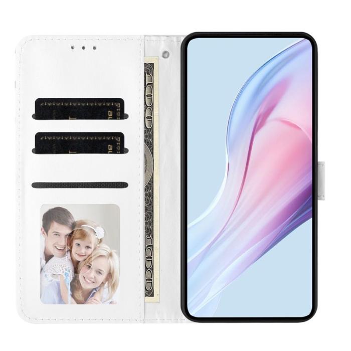 OEM - Plånboksfodral för Samsung Galaxy S26 Plus Konstläder Stativ - Vit