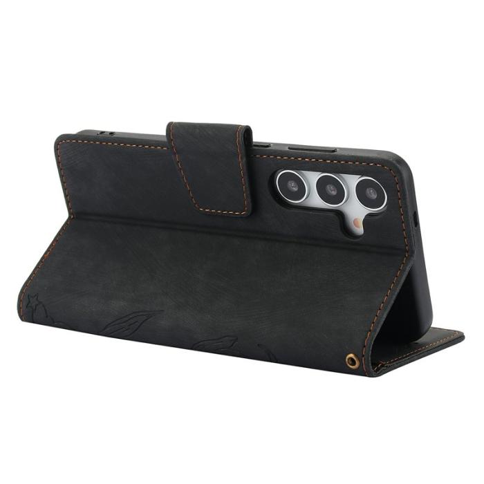 OEM - Plånboksfodral för Samsung Galaxy S26 Plus Konstläder - Svart