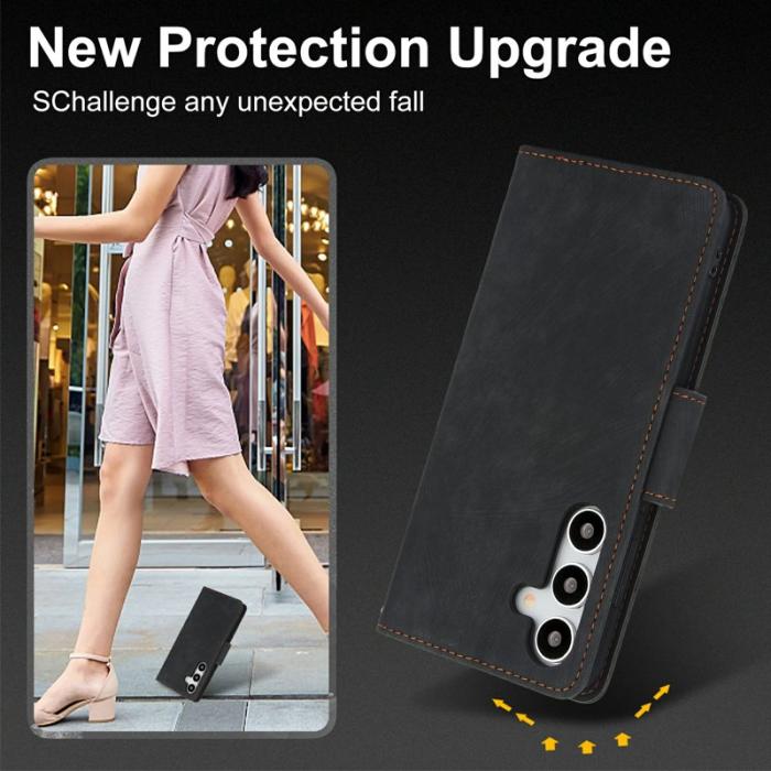 OEM - Plånboksfodral för Samsung Galaxy S26 Plus Konstläder - Svart