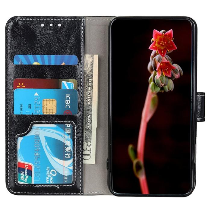 OEM - Plånboksfodral för Samsung Galaxy S26 Plus Konstläder - Svart