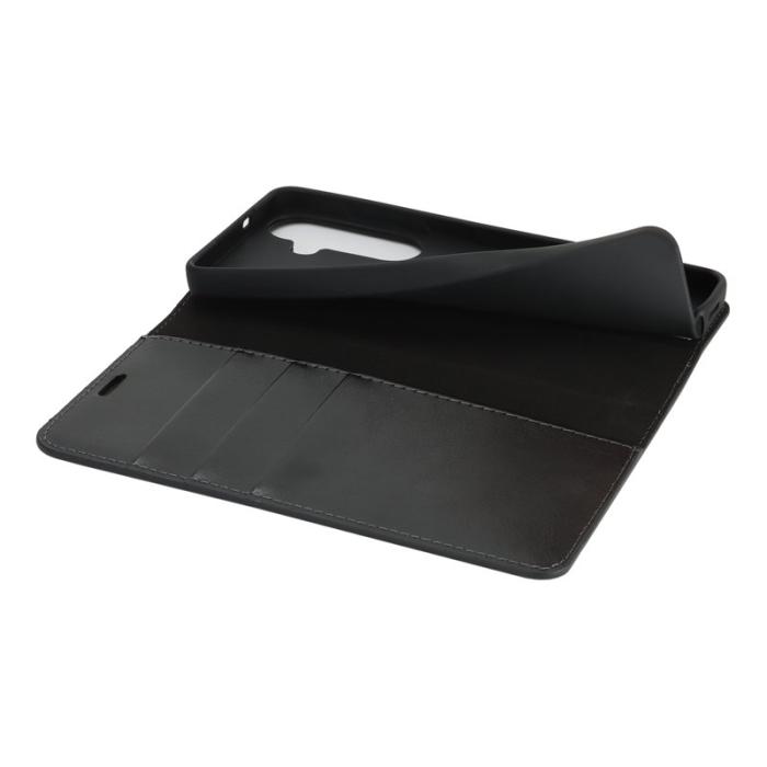 OEM - Plånboksfodral för Samsung Galaxy S26 Plus Äkta läder - Svart