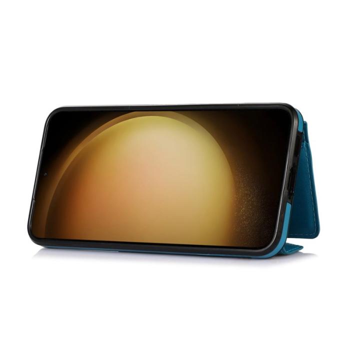 OEM - Mobilfodral för Samsung Galaxy S26 Plus Konstläder + TPU - Blå