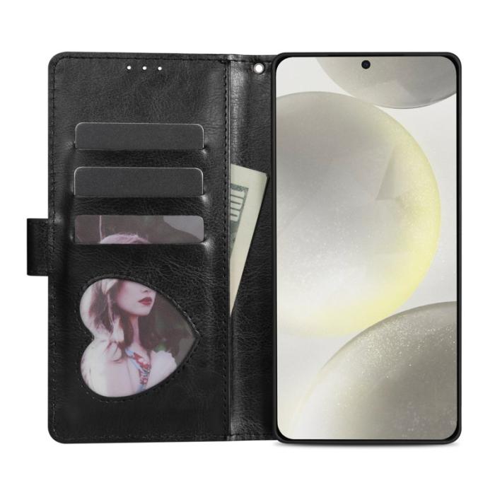 OEM - Mobilfodral för Samsung Galaxy S26 Plus Kickstand Konstläder - Svart