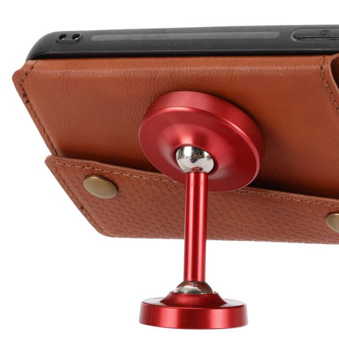 OEM - Mobilfodral för Samsung Galaxy S26 Plus Kickstand Kortfack - Brun