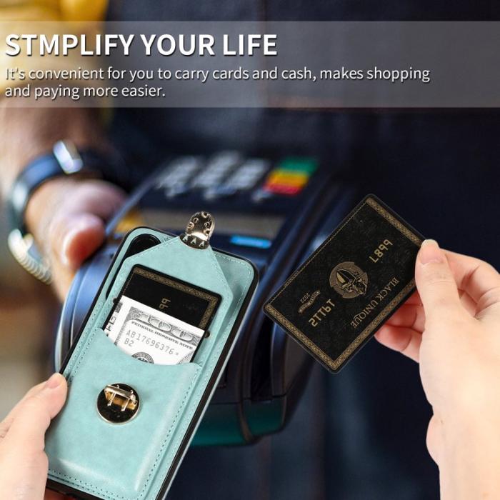 OEM - Mobilfodral för Samsung Galaxy S26 Plus Kickstand Kortfack - Grön