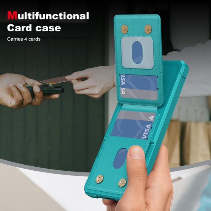 OEM - Mobilfodral för Samsung Galaxy S26 Plus Kickstand Kortfack - Grön