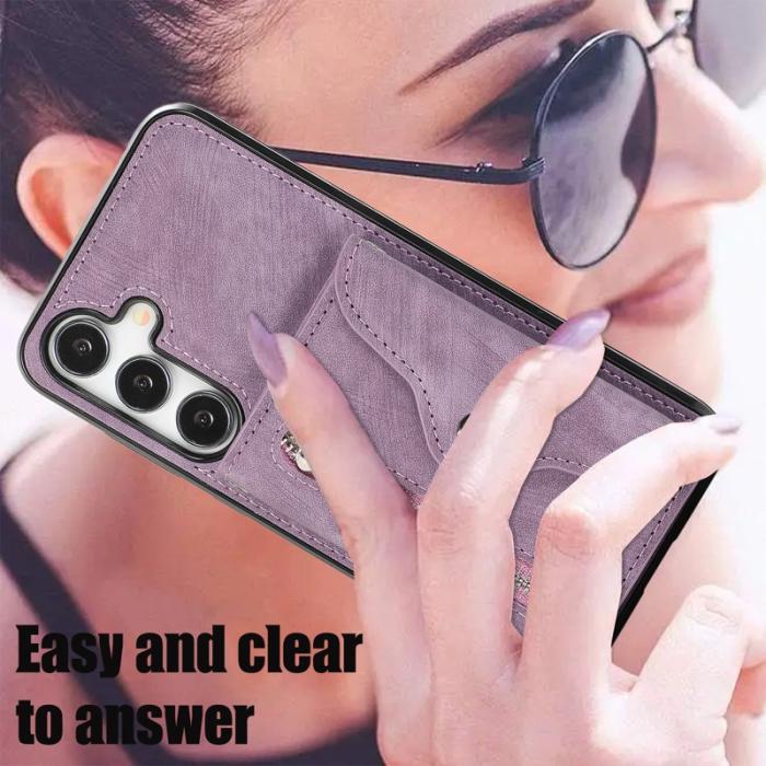 OEM - Mobilfodral för Samsung Galaxy S26 Plus Kickstand Kortfack - Lila