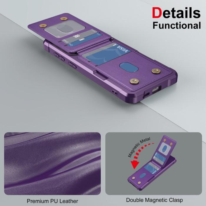 OEM - Mobilfodral för Samsung Galaxy S26 Plus Kickstand Kortfack - Lila