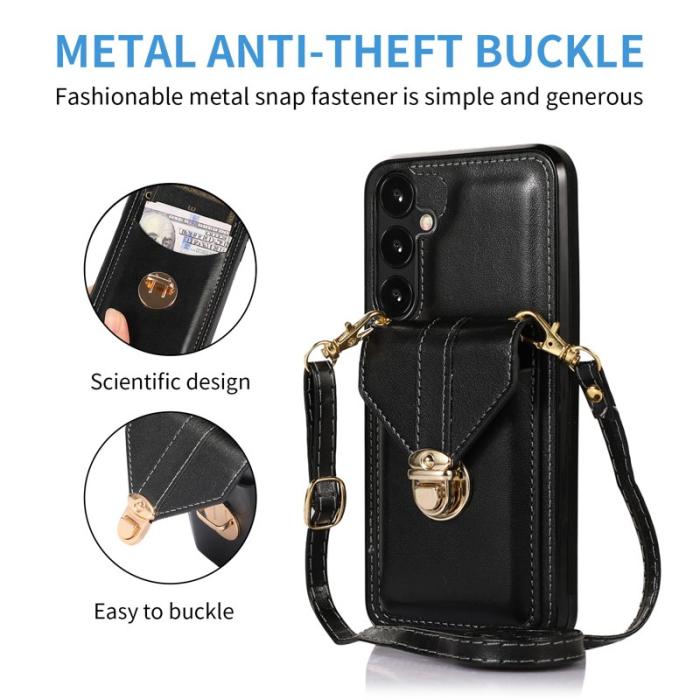 OEM - Mobilfodral för Samsung Galaxy S26 Plus Kickstand Kortfack - Svart