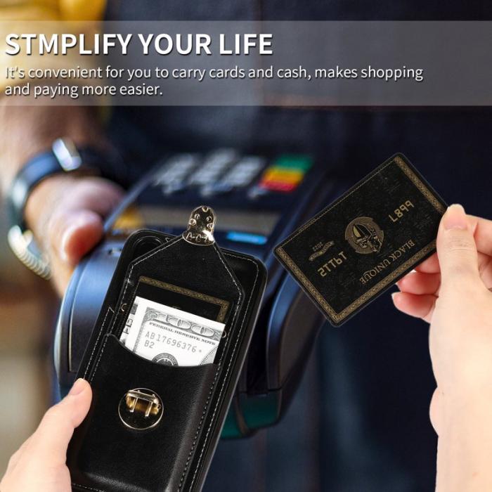 OEM - Mobilfodral för Samsung Galaxy S26 Plus Kickstand Kortfack - Svart