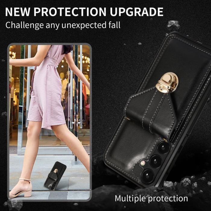 OEM - Mobilfodral för Samsung Galaxy S26 Plus Kickstand Kortfack - Svart