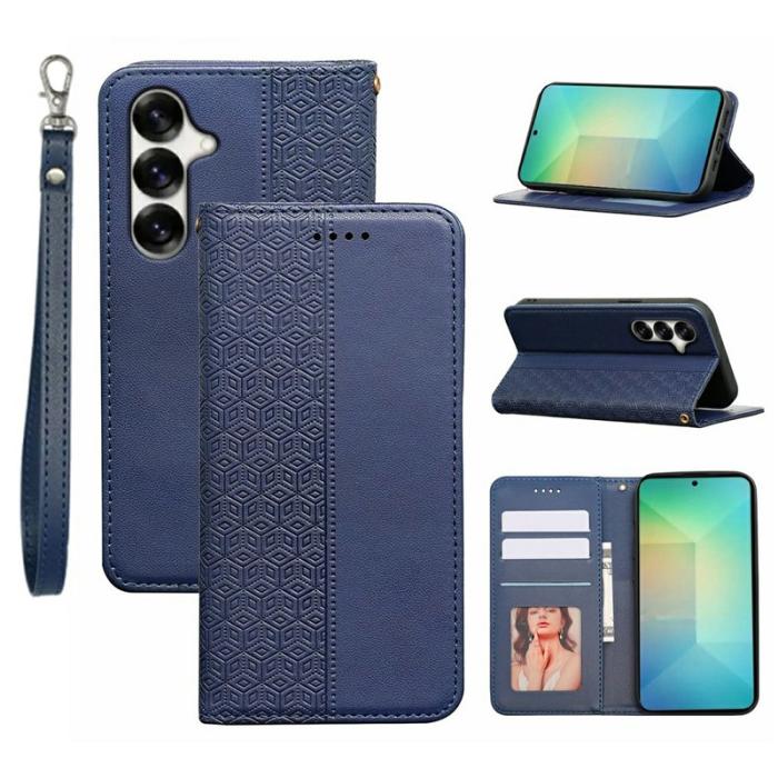 OEM - Plånboksfodral för Samsung Galaxy S26 Plus Konstläder - Blå