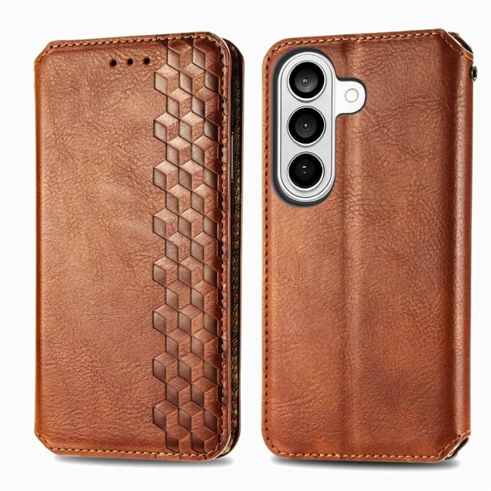 OEM - Plånboksfodral för Samsung Galaxy S26 Plus Konstläder - Brun