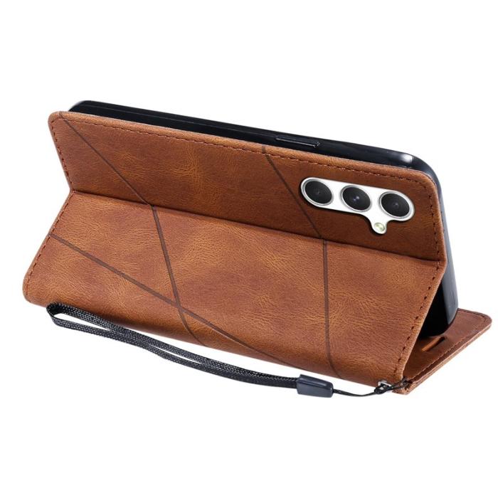 OEM - Plånboksfodral för Samsung Galaxy S26 Plus Konstläder - Brun