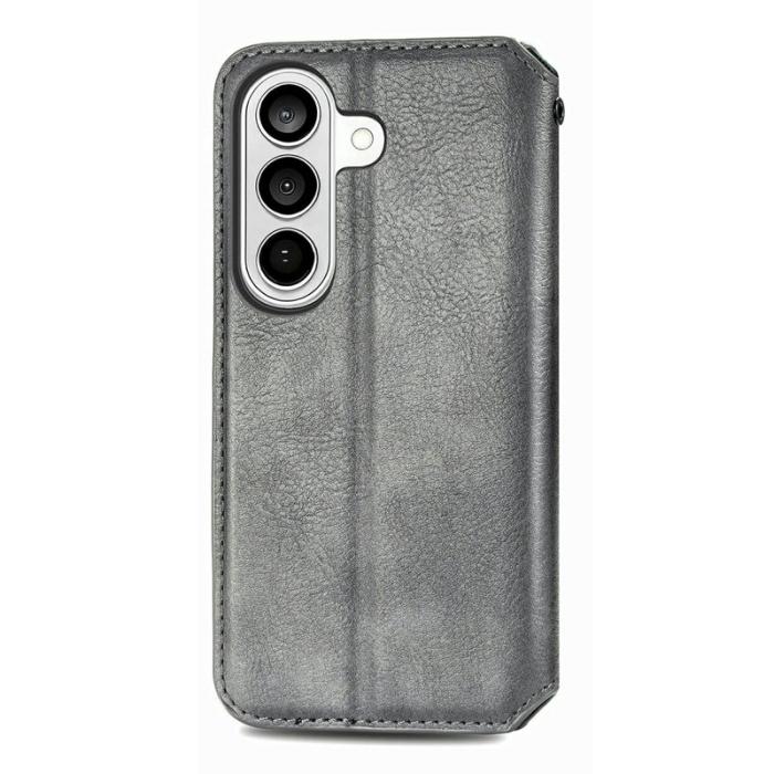 OEM - Plånboksfodral för Samsung Galaxy S26 Plus Konstläder - Grå