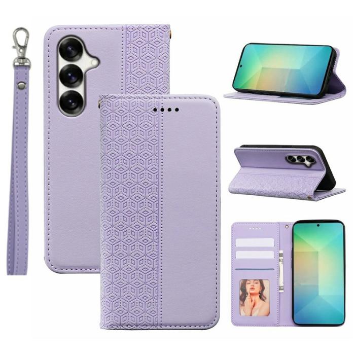 OEM - Plånboksfodral för Samsung Galaxy S26 Plus Konstläder - Lila