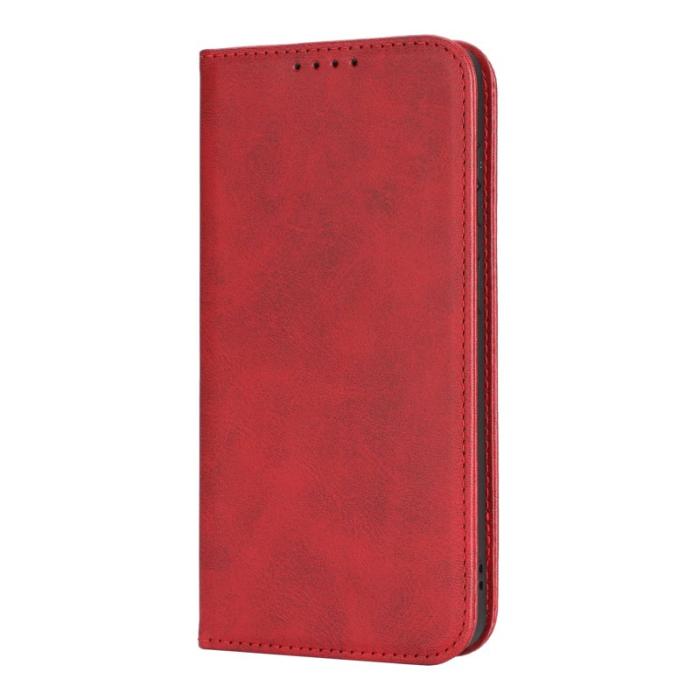 OEM - Mobilfodral för Samsung Galaxy S26 Plus Konstläder Magnetiskt - Röd
