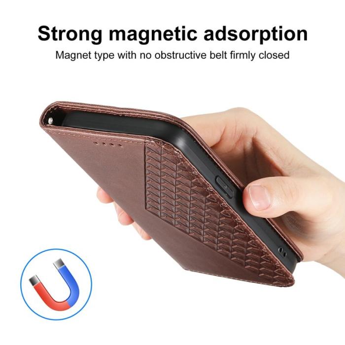 OEM - Plånboksfodral för Samsung Galaxy S26 Plus Konstläder med handledsrem - Brun