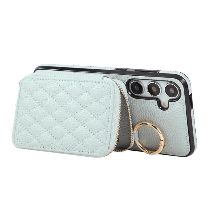 OEM - Mobilfodral för Samsung Galaxy S26 Plus Konstläder med kortfack - Blå