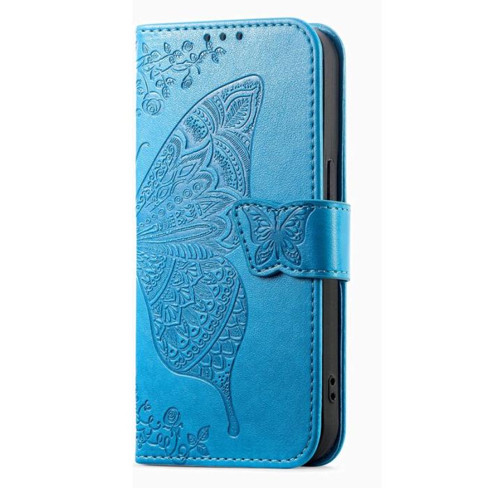 OEM - Plånboksfodral för Samsung Galaxy S26 Plus Konstläder med rem - Blå