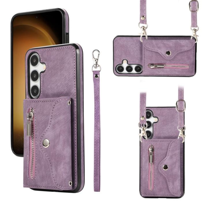 OEM - Mobilfodral för Samsung Galaxy S26 Plus Konstläder RFID - Lila