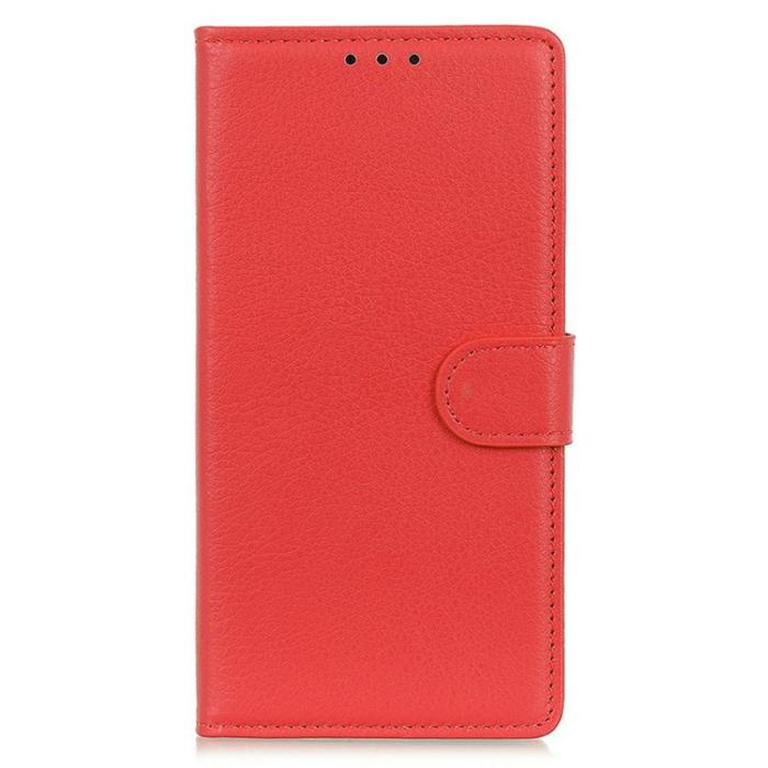 OEM - Plånboksfodral för Samsung Galaxy S26 Plus Konstläder - Röd