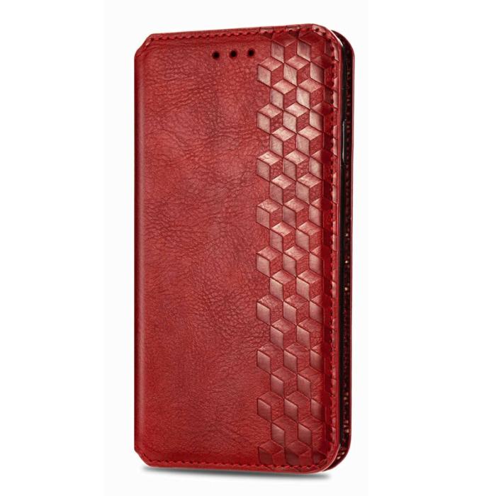 OEM - Plånboksfodral för Samsung Galaxy S26 Plus Konstläder - Röd