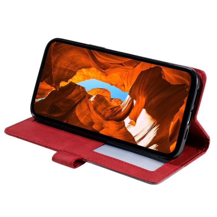 OEM - Plånboksfodral för Samsung Galaxy S26 Plus Konstläder - Röd