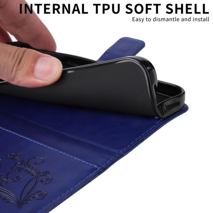 OEM - Plånboksfodral för Samsung Galaxy S26 Plus Konstläder Ställ - Blå